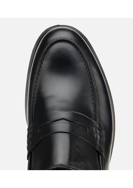 02AYH311980A100 ERKEK Deri Siyah Klasik Loafer indirimleri