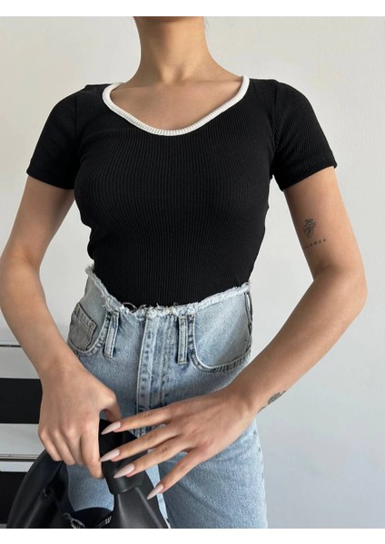 V Yaka Biyeli Bluz fırsatları