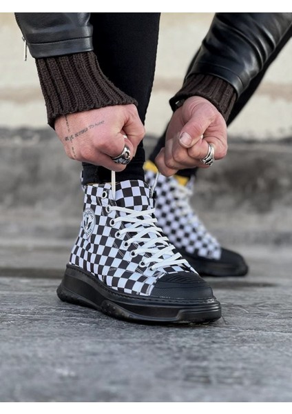 Damalı Erkek Yarım Bilek Casual Ayakkabı modelleri