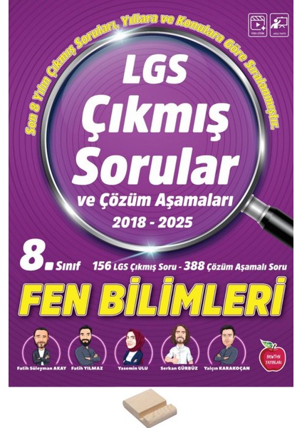 Lgs 8. Sınıf Çıkmış Sorular Fen Bilimleri + Telefon Standı
