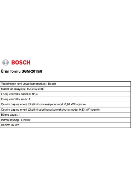 Siyah 3 Lü Ankastre Set 416 ( HJG852YB0T - POP6C6P30O - DWK66PJ60T ) - 3D Fry Hava ile Kızartma - Pişirme Matı ile