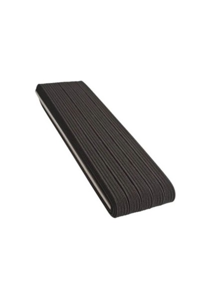 Lastik En 4 cm 10 Metre Siyah