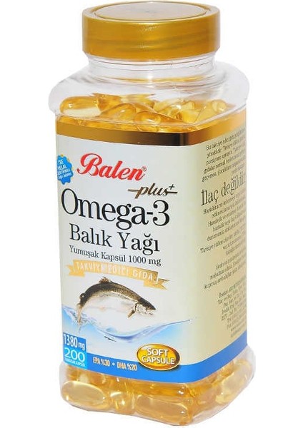 Omega 3 Plus+ Balık Yağı Yumuşak 200 Kapsül modelleri