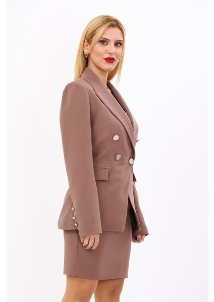 Erkek Yaka Çapraz Ceket-Kahve fırsatları