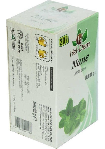 Nane Çayı 2 gr x 20 Süzen Poşet 40 gr modelleri