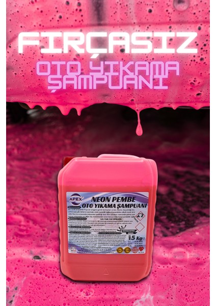 Pembe Renkli Köpük 5 kg ve 3 Lt Geniş Hazneli Köpük Pompası Seti ile Araç Köpükleme, Sünger Hediye fiyatları