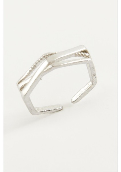 Wizard Burgulu Metal Yüzük-Gümüş Rengi fiyatları