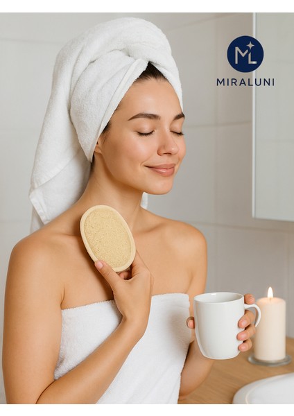Doğal Kabak Lifi Yüz Boyun Omuz Peeling Pedi – Cilt Temizleme ve Arındırıcı Lif - Ölü Hücreleri Temizleme - Spa Ürünleri