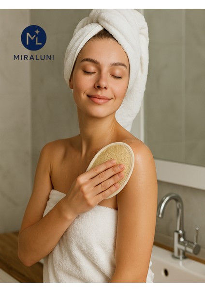 Doğal Kabak Lifi Yüz Boyun Omuz Peeling Pedi – Cilt Temizleme ve Arındırıcı Lif - Ölü Hücreleri Temizleme - Spa Ürünleri