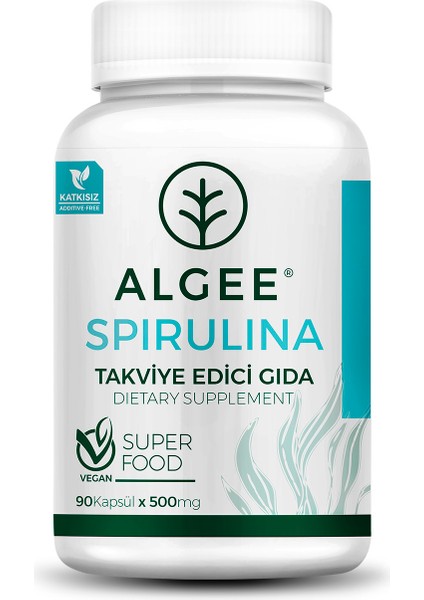 Spirulina Kapsül 500 Mg 90 Adet