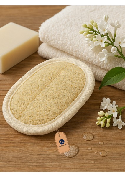 Doğal Kabak Lifi Yüz Boyun Omuz Peeling Pedi – Cilt Temizleme ve Arındırıcı Lif - Ölü Hücreleri Temizleme - Spa Ürünleri
