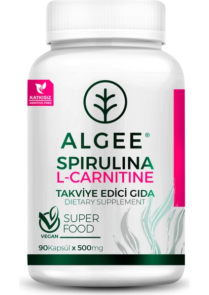 Spirulina & L-Carnitine Kapsül 500 Mg x 90 Adet