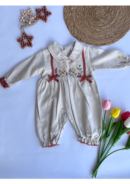 Keten Kız Bebek Tulum