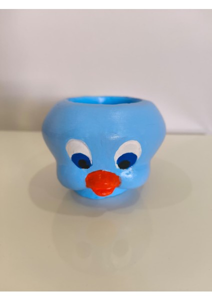 Tweety Figürlü Kalemlik & Fırçalık & Masaüstü Düzenleyici - Dekoratif Ev Aksesuarı