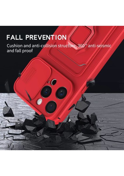 Xiaomi Redmi Note 14 Pro Plus Uyumlu Taşıma Askılı - Kartlıklı - Stantlı - Kamera Korumalı Silikon Telefon Kılıfı