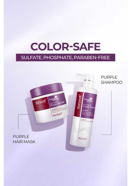 Set Maca Purple Mor Şampuan 500 ml + Mor Maske 500 ml fiyatları