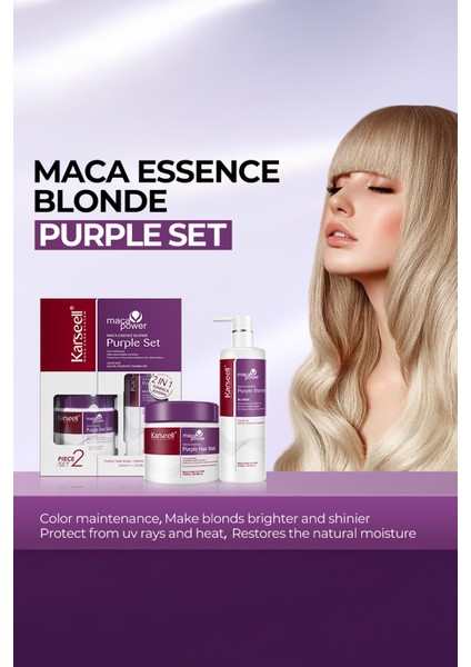 Set Maca Purple Mor Şampuan 500 ml + Mor Maske 500 ml fırsatları