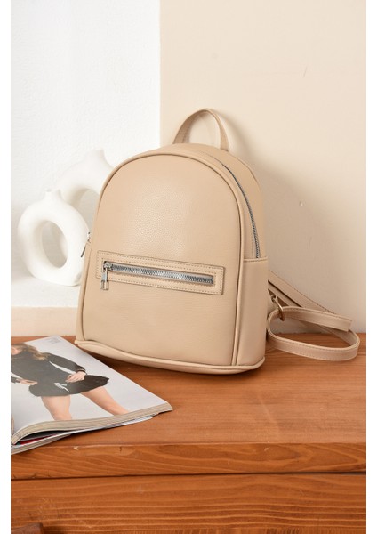 Kadın Lüks Ayarlanabilr Sade Şık Askılı Modern Sırt Çantası