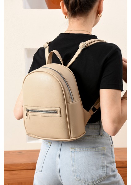 Kadın Lüks Ayarlanabilr Sade Şık Askılı Modern Sırt Çantası modelleri