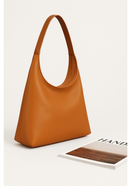 Elegant Shopper Suni Deri Omuz Çantası fiyatları