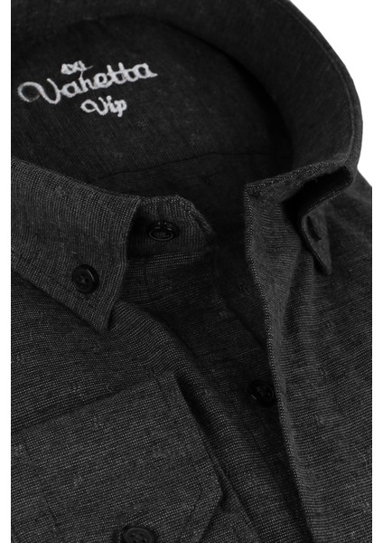 Büyük Beden Erkek Siyah Kışlık Yünlü Gömlek – Cepli Geniş Kesim Flanel Model fiyatları