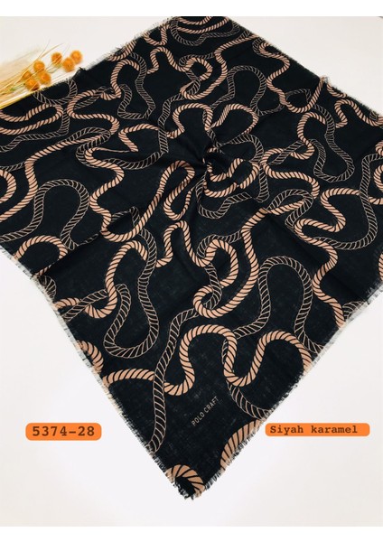 5374 Flamlı Pamuk Eşarp