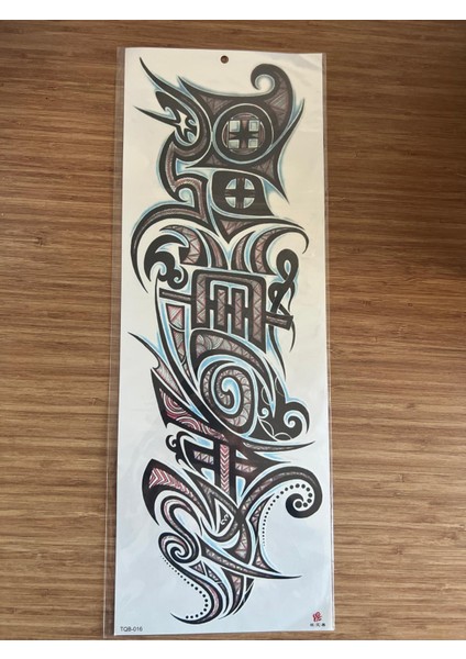 Tribal 1 Hafta Kalıcı Tam Kol Bacak Yapıştırma Geçici Dövme 46 cm