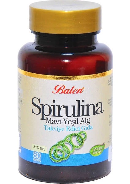 Spirulina Mavi-Yeşil Alg 80 Kapsül