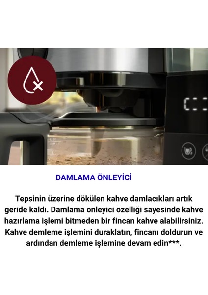 HD7888/01 All-In-1 Brew Öğütücülü Filtre Kahve Makinesi+ 2 Adet Seramik Kupa Bardak Hediye indirimleri