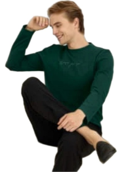 Polden 4503 Erkek Kışlık O-Yaka Pijama Takım