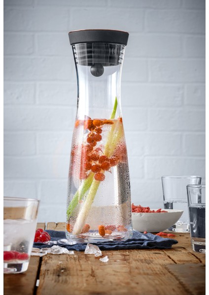 Cam Bakır Kapaklı Karaf 1 lt