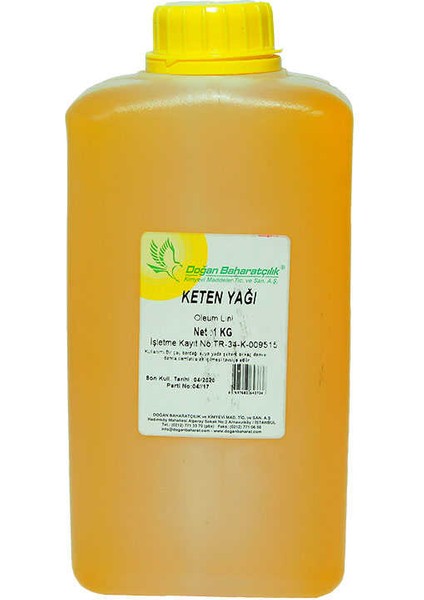 Keten Yağı Pet Bidon 1000 gr