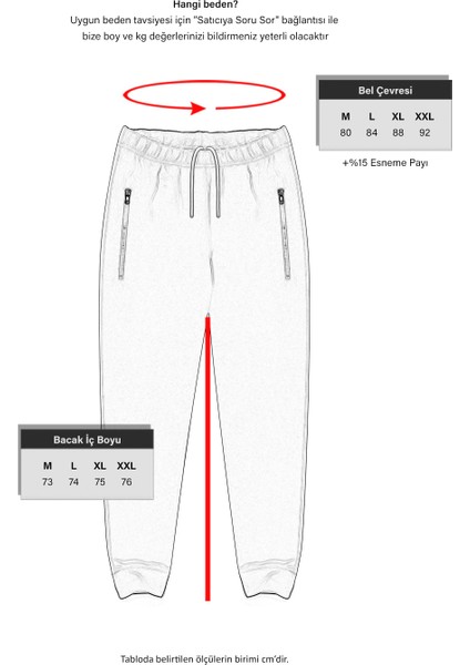 Erkek Rocco Üç Iplik Normal Kesim Cepleri Fermuarlı Lastikli Pamuk Sweat Pantolon Siyah fiyatları