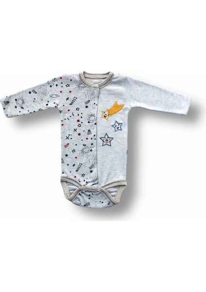 3-6 6-9 9-12 Ay Kuyruklu Yıldız Nakışlı Şapkalı Uzun Kollu Zıbınlı 3lü Kız-Erkek Bebek Takımı fiyatları