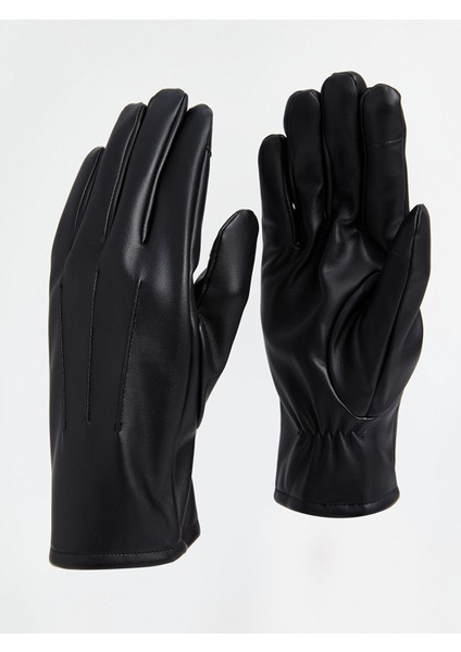 Yeni Sezon Deri Görünümlü Erkek Eldiven