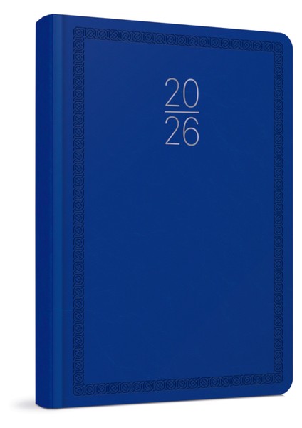 2026 112-EKK Iplik Dikişli Sert Kapak 17X24 Günlük Kasa Ajandası (Pazar Günleri Tek Sayfada) Lacivert