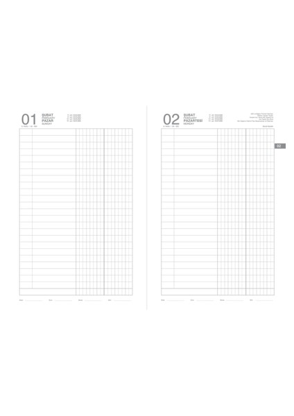 2026 112-EKK Iplik Dikişli Sert Kapak 17X24 Günlük Kasa Ajandası (Pazar Günleri Tek Sayfada) Lacivert fiyatları