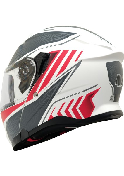 Gp My Helmet MKS002-WRG Güneş Vizörlü Şeffaf Çene Açılır Motosiklet Kaskı Xl indirimleri