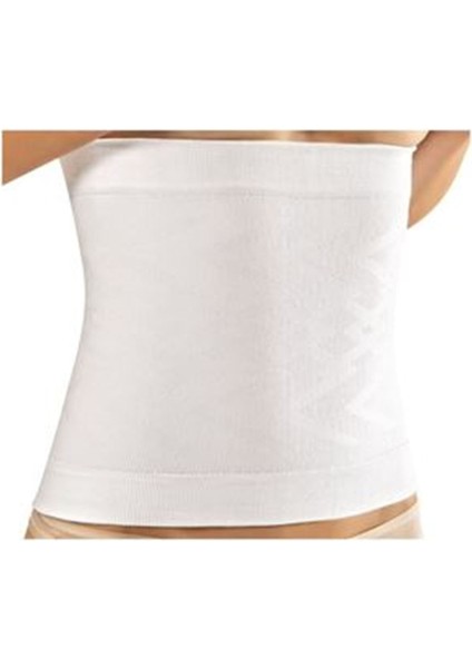 Beyaz Kadın Dikişsiz Bel Korse