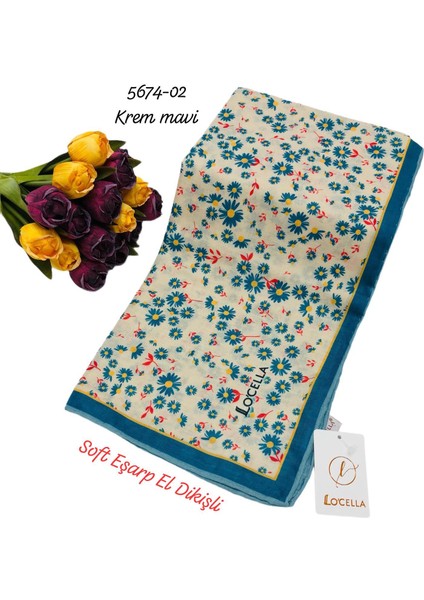 5674 Locella Soft Eşarp El Dikişli