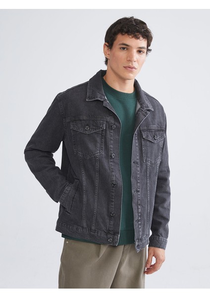 Yeni Sezon Standart Kalıp Erkek Jean Ceket