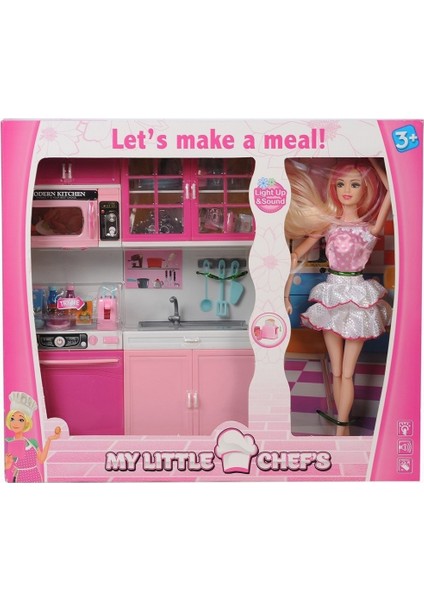 My Little Chefs Bebekli Iki Sıra Işıklı ve Sesli Mutfak Seti | Eğitici Oyun Seti | 3+ Yaş Rol Oyun indirimleri