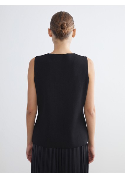 Yeni Sezon Kare Yaka Kadın Triko Yelek fırsatları