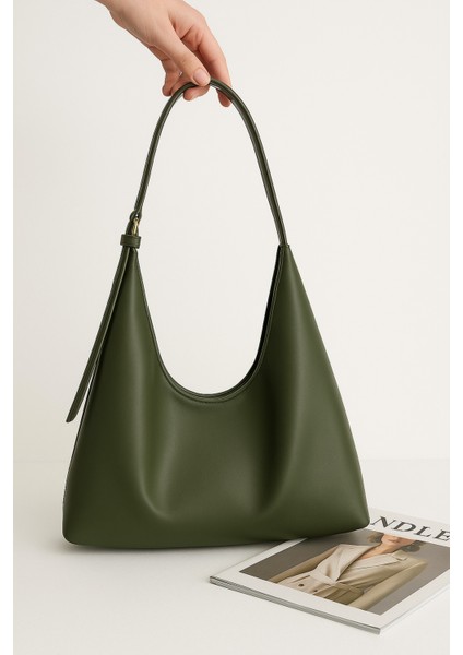 Lüks Hobo Deri Omuz Çantası