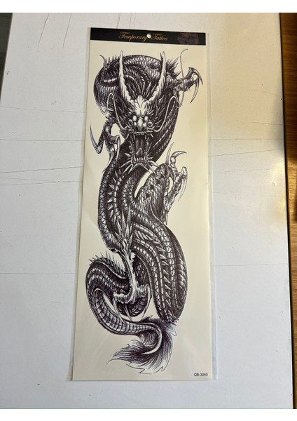 Dragon 1 Hafta Kalıcı Tam Kol Bacak Yapıştırma Geçici Dövme 46 cm