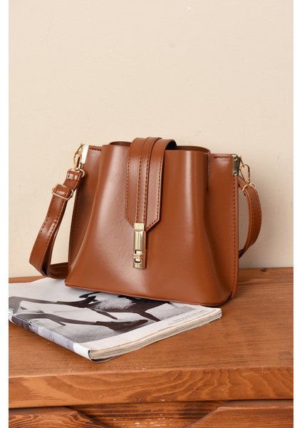 Kadın 3 Bölmeli Elden Tutmalı Omuzdan Asmalı Kaliteli Çanta