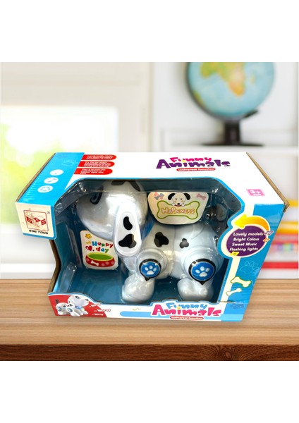 Işıklı Sesli ve Hareketli Sevimli Köpek 18X14 cm fırsatları