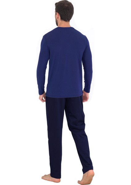 Ds Damat Pamuk Modal V Yaka Pijama Takımı Lacivert fiyatları