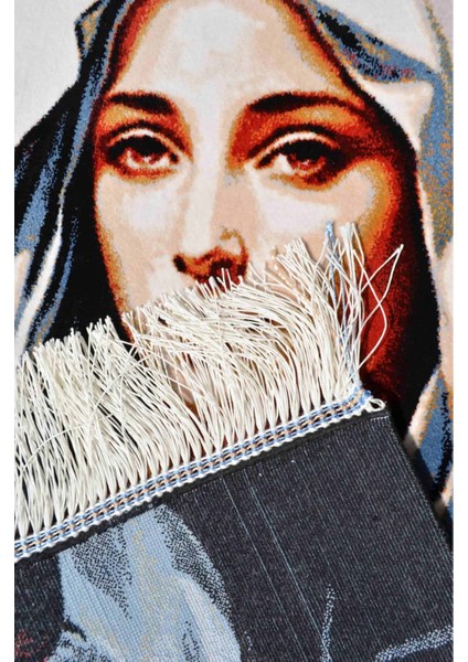 Meryem Ana Portresi Tablo Halı 50X70 cm (0.35 M²) fiyatları