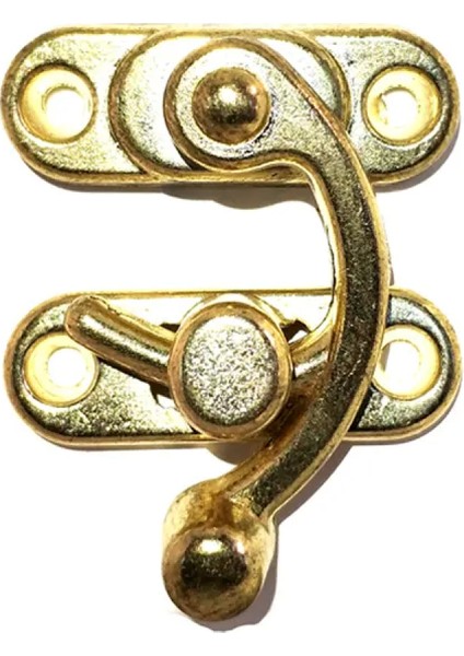 Yay Gözü, Ahşap Kutu Klipsi - Büyük 37X45 Mm, Sarı, 1 Adet